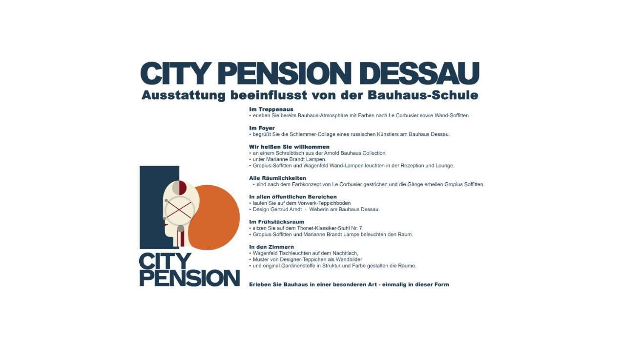 City-Pension Dessau-Rosslau Zewnętrze zdjęcie
